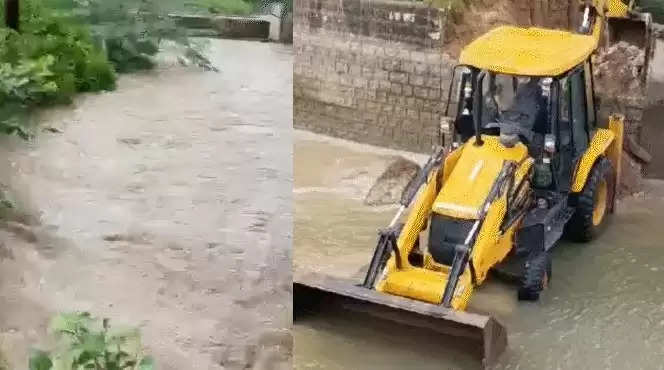 मुरैना : भारी बारिश के कारण सबलगढ़ तहसील का टोंगा तालाब फूटा, 20 गांवों में खतरे का अलर्ट