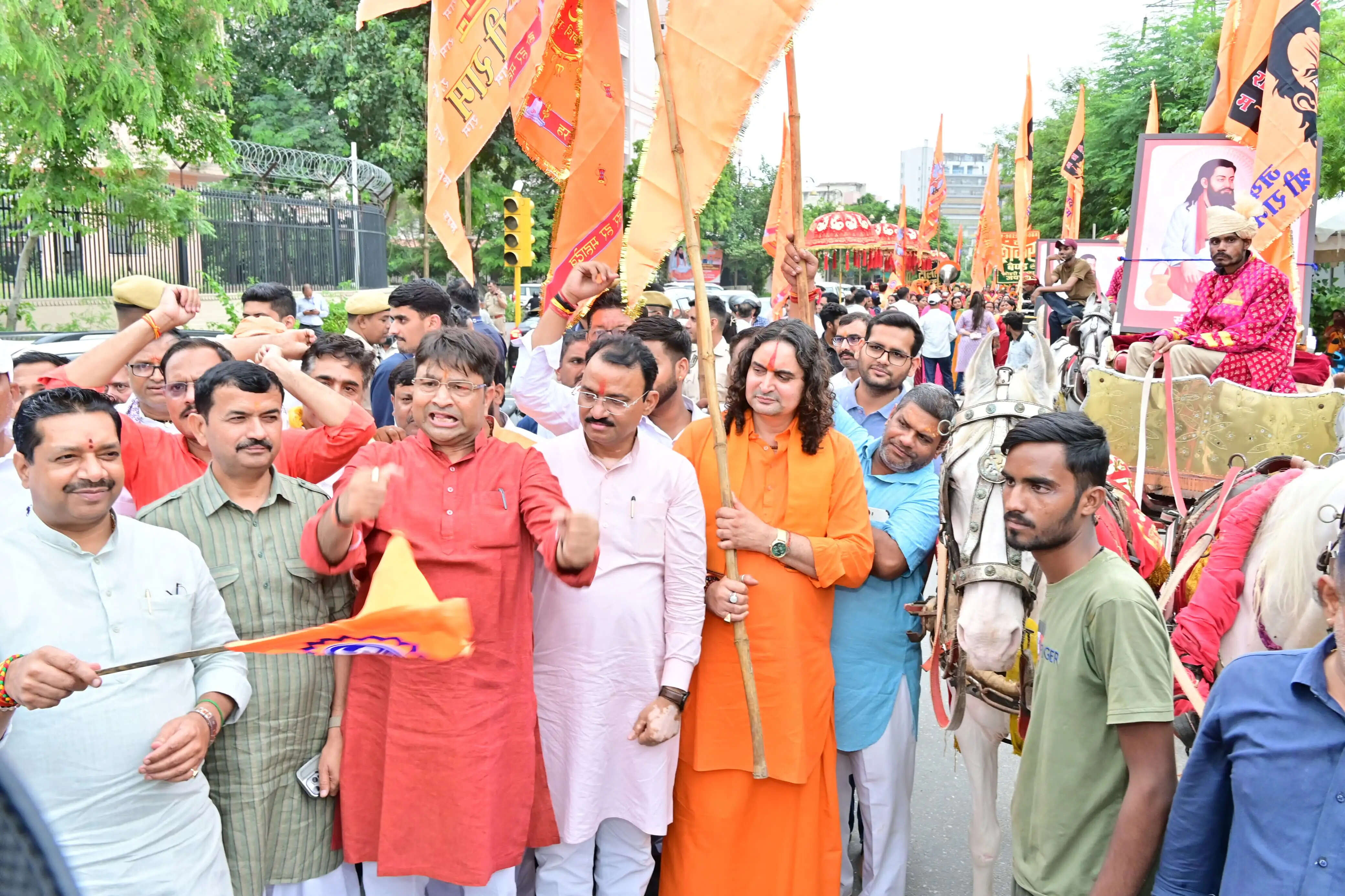 गुरु रविदास जयंती वर्ष पर जयपुर में निकली भव्य कलश शोभायात्रा