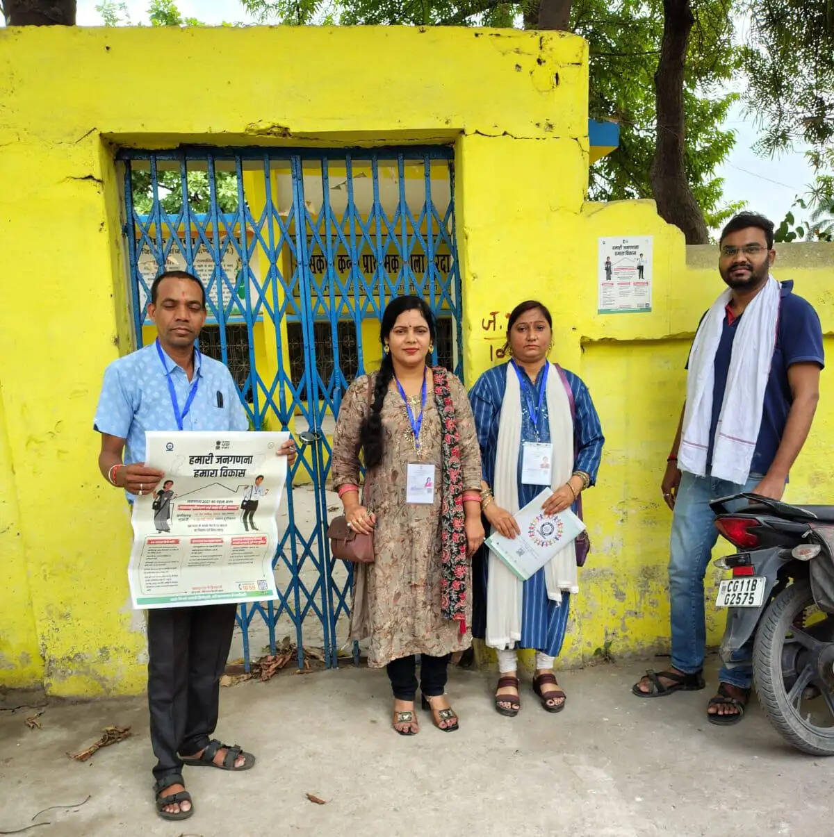 जांजगीर चांपा जिले में जनगणना हेतु मकान सूचीकरण एवं मकानों की गणना कार्य प्रारंभ