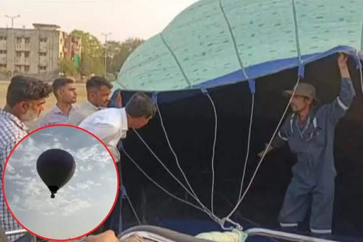 बारां जिला स्थापना दिवस समारोह के दौरान हॉट एयर बैलून से गिरे कर्मचारी की मौत