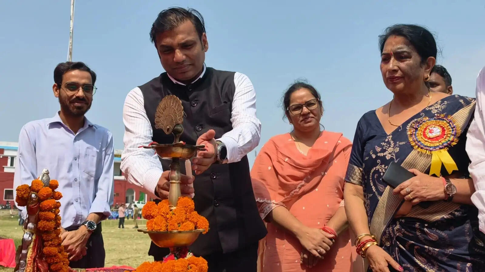 तीन दिवसीय 77 वीं जनपदीय विद्यालयी एथलेटिक्स प्रतियोगिता का शुभारंभ