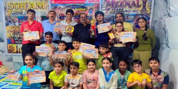 ओपन शतरंज टूर्नामेंट में मितांश रहे विजेता