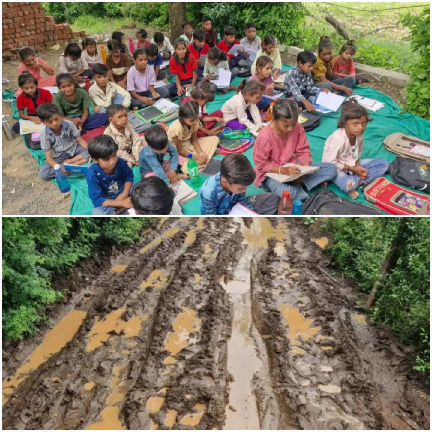 राजगढ़ः सड़क के अभाव में बारिश में कट जाता है खेजड़ खो, जर्जर स्कूल से बच्चों की पढ़ाई ठप