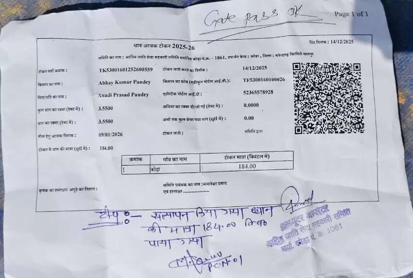 एमसीबी: 184 क्विंटल धान बिक्री ने बदली जिंदगी, किसान अभय की मेहनत को मिला पूरा सम्मान