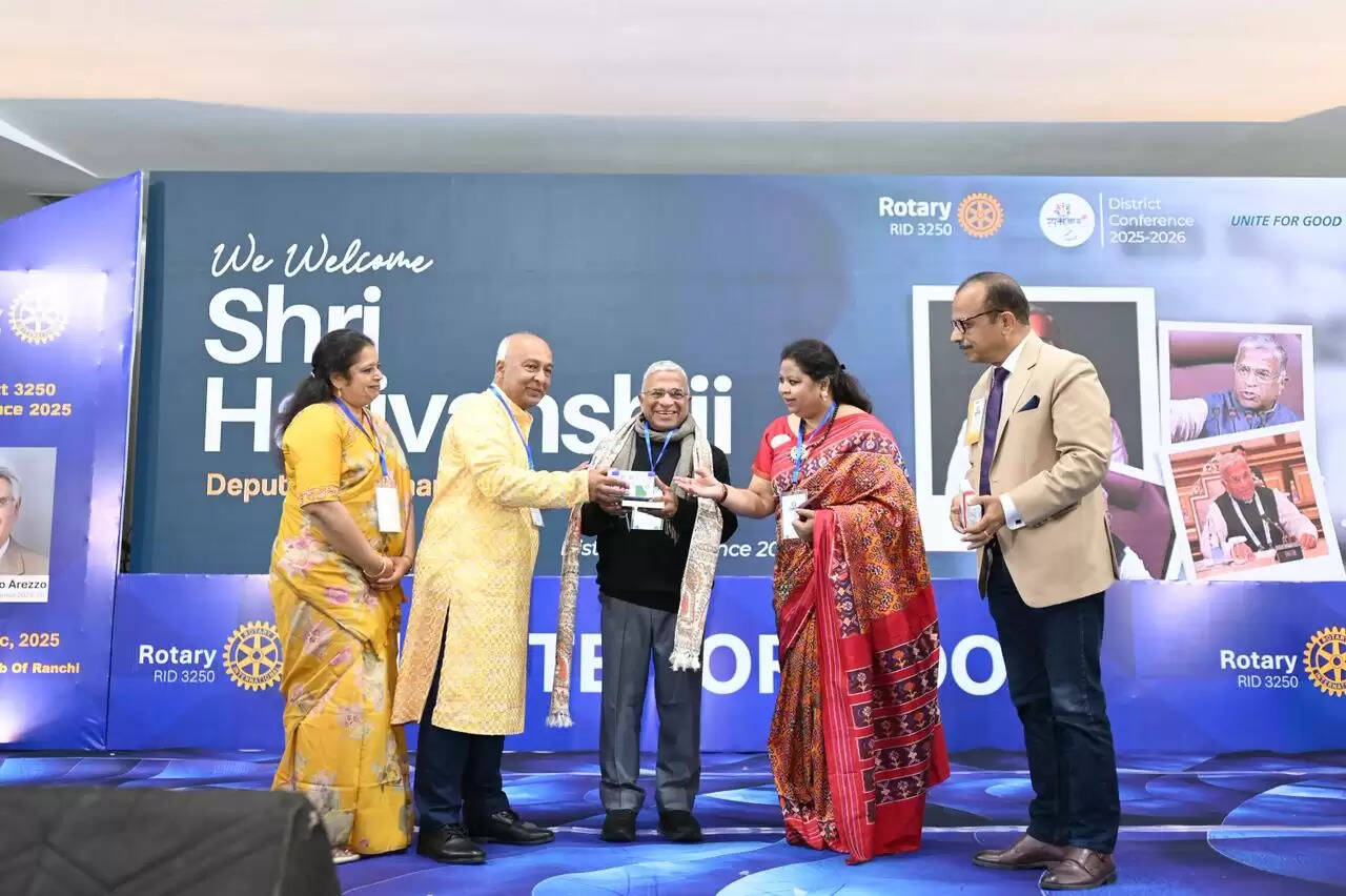 रोटरी के समागम में पहुंचे हरिवंश कहा, इच्छाशक्ति से बड़ी कोई शक्ति नहीं