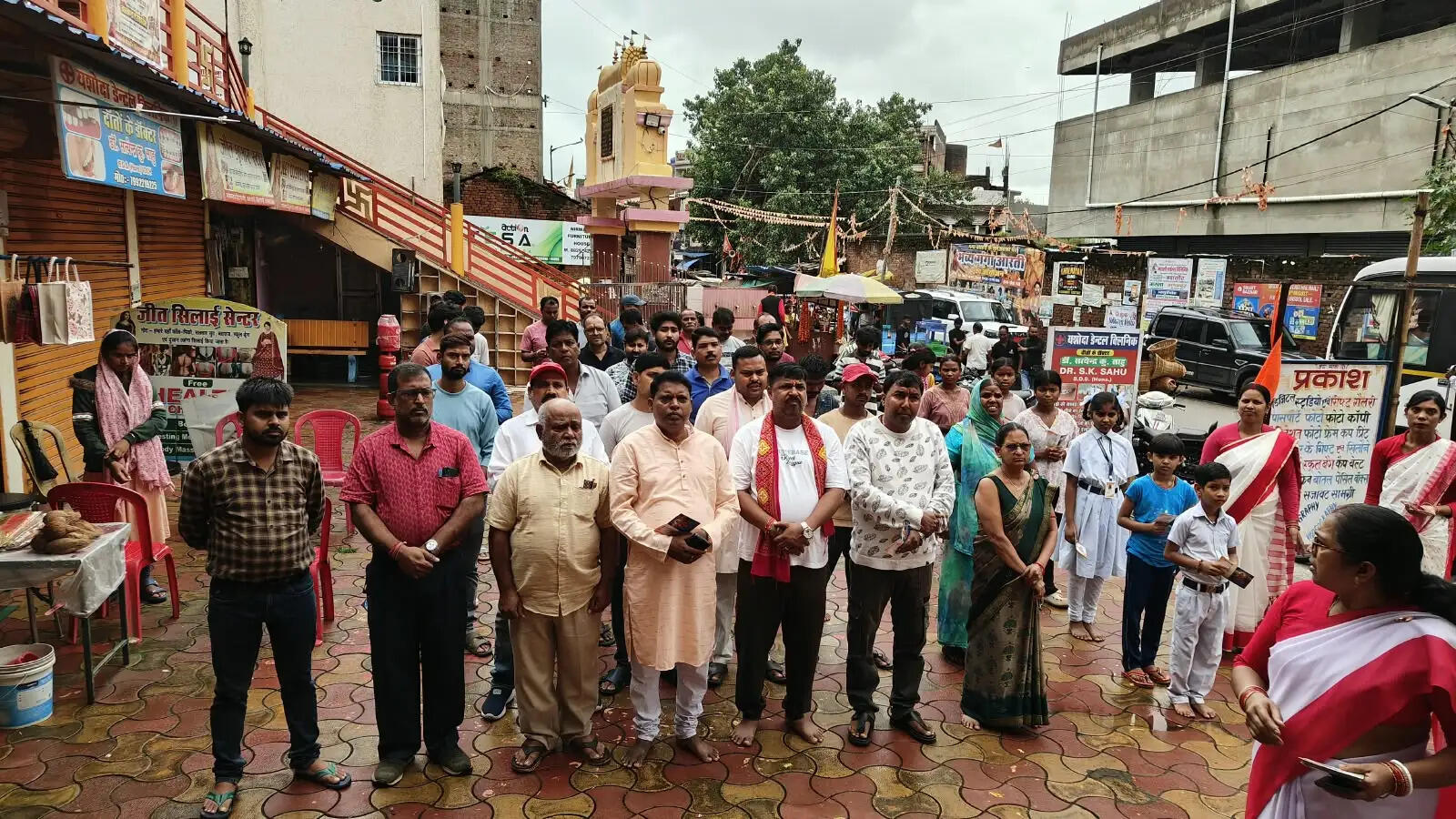 मनोकामना मंदिर में गूंजा संपूर्ण वंदे मातरम