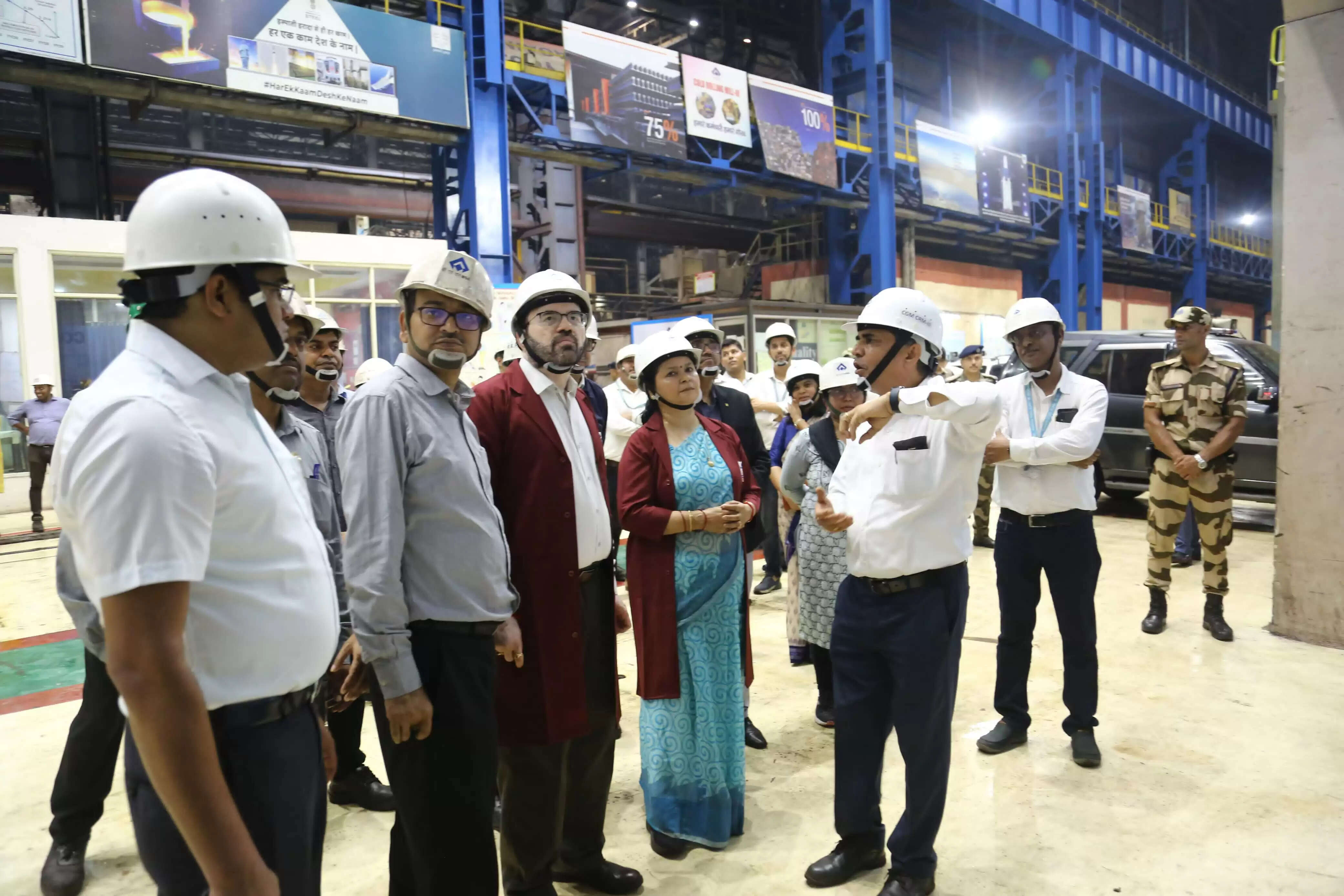 मुख्य सचिव ने किया बोकारो स्टील प्लांट का निरीक्षण