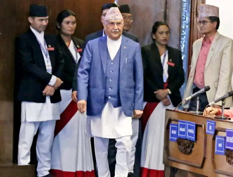 नेपाल के प्रधानमंत्री ओली संसद में रविवार को पेश करेंगे विश्वास मत का प्रस्ताव