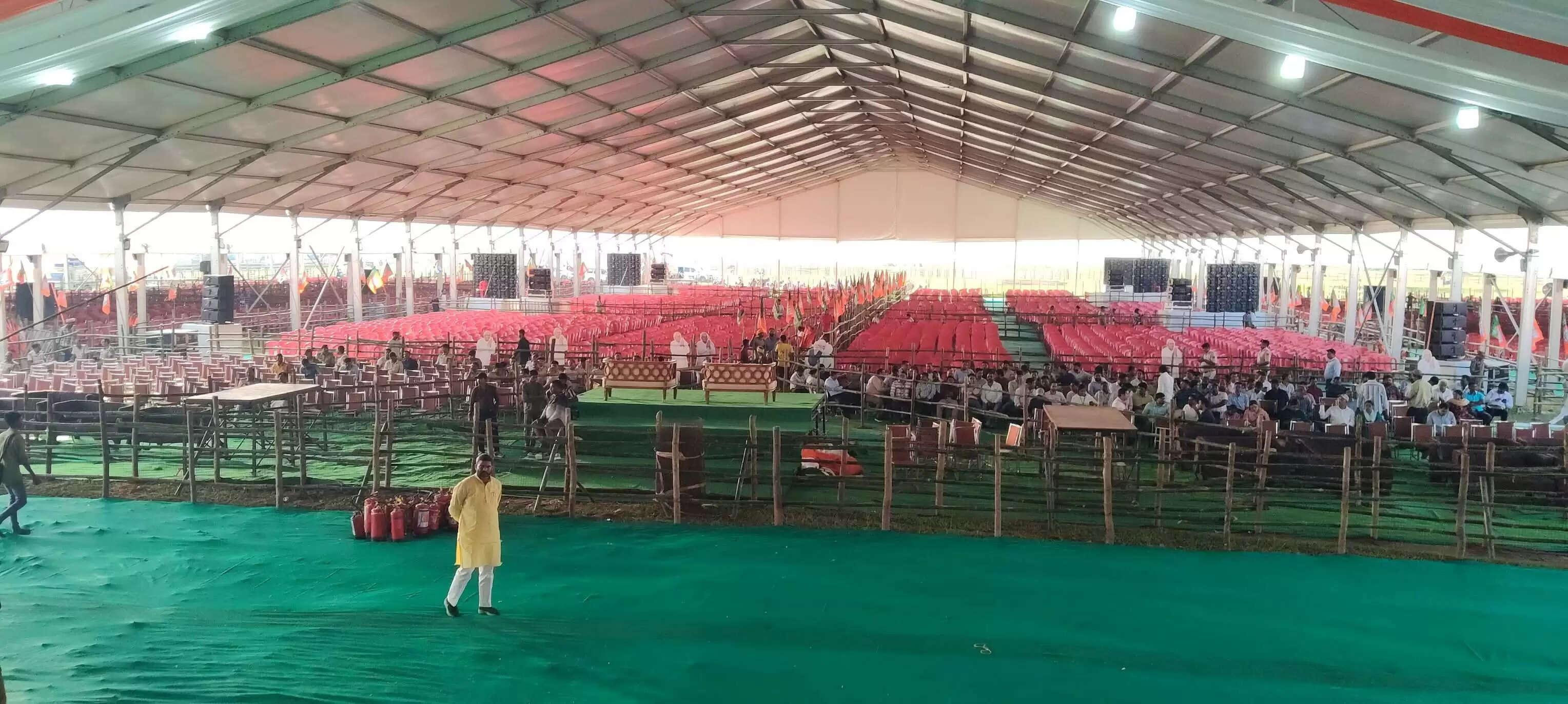 फारबिसगंज में पीएम की सभा को लेकर एनडीए कार्यकर्ताओं में उत्साह, तैयारी को दिया जा रहा अंतिम रूप