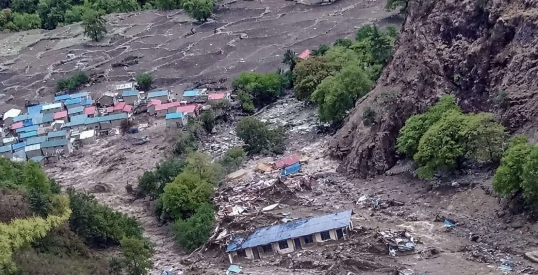 नेपाल के हुम्ला जिले में बाढ़ और भूस्खलन, कई मकान क्षतिग्रस्त