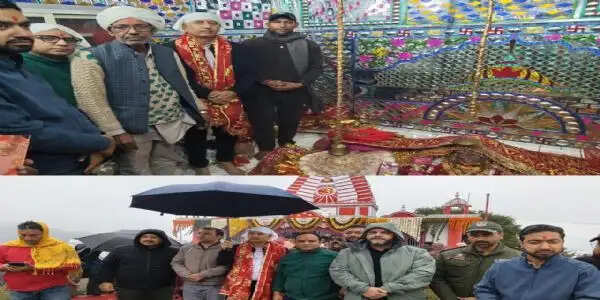 जौड़ियां माता मंदिर पहुंचे डीसी राजेश शर्मा, नवरात्र पर श्रद्धालुओं की सुविधाओं का लिया जायजा