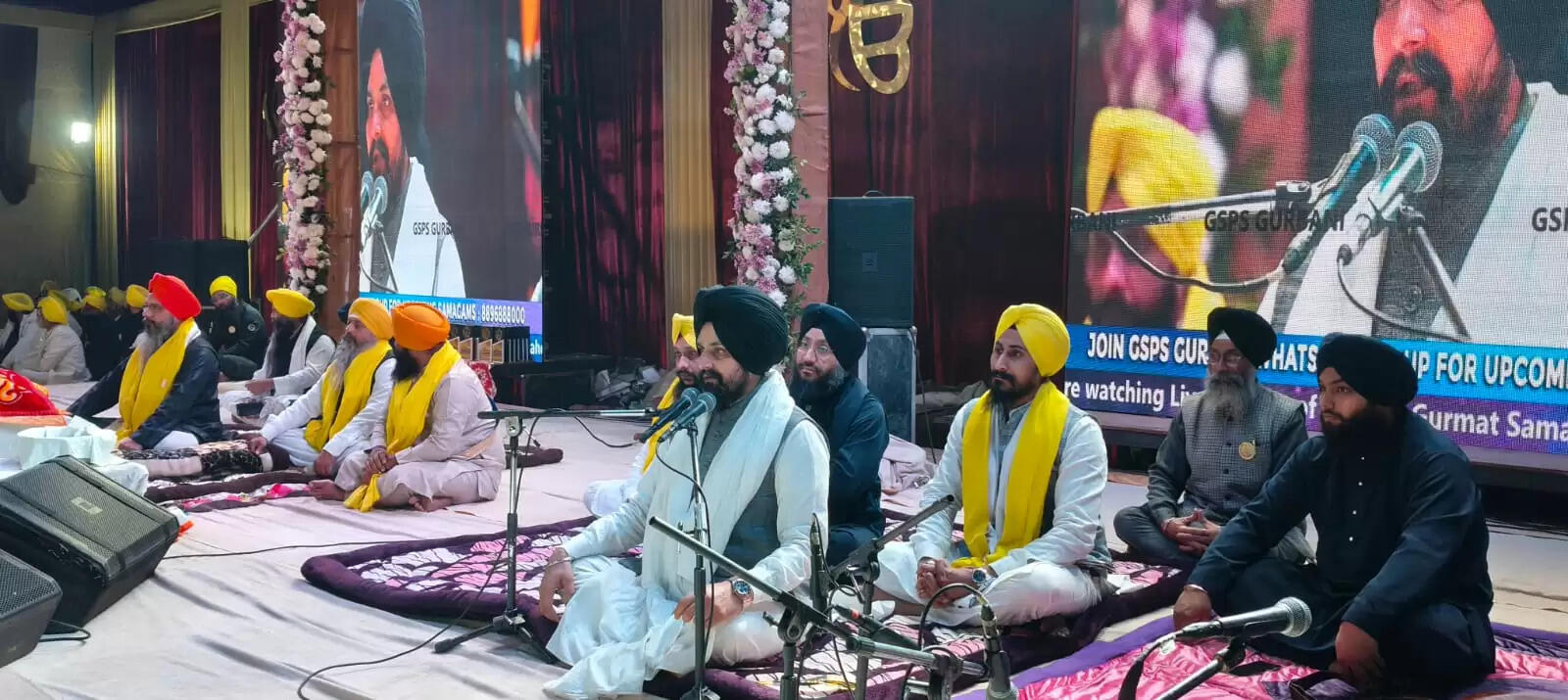 भव्य सबद संकीर्तन समागम में उमड़ा सिख समाज