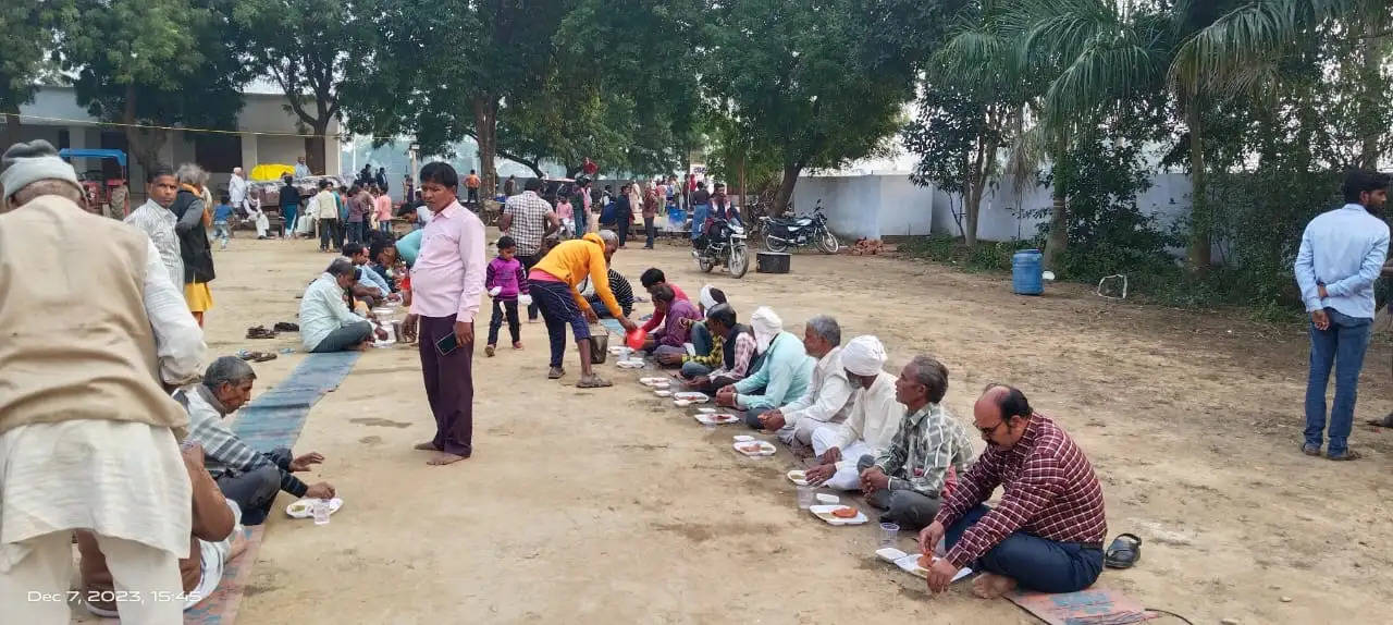 कबीर विराट सुखद सत्संग समारोह के अंतिम दिन हुआ भंडारे का आयोजन