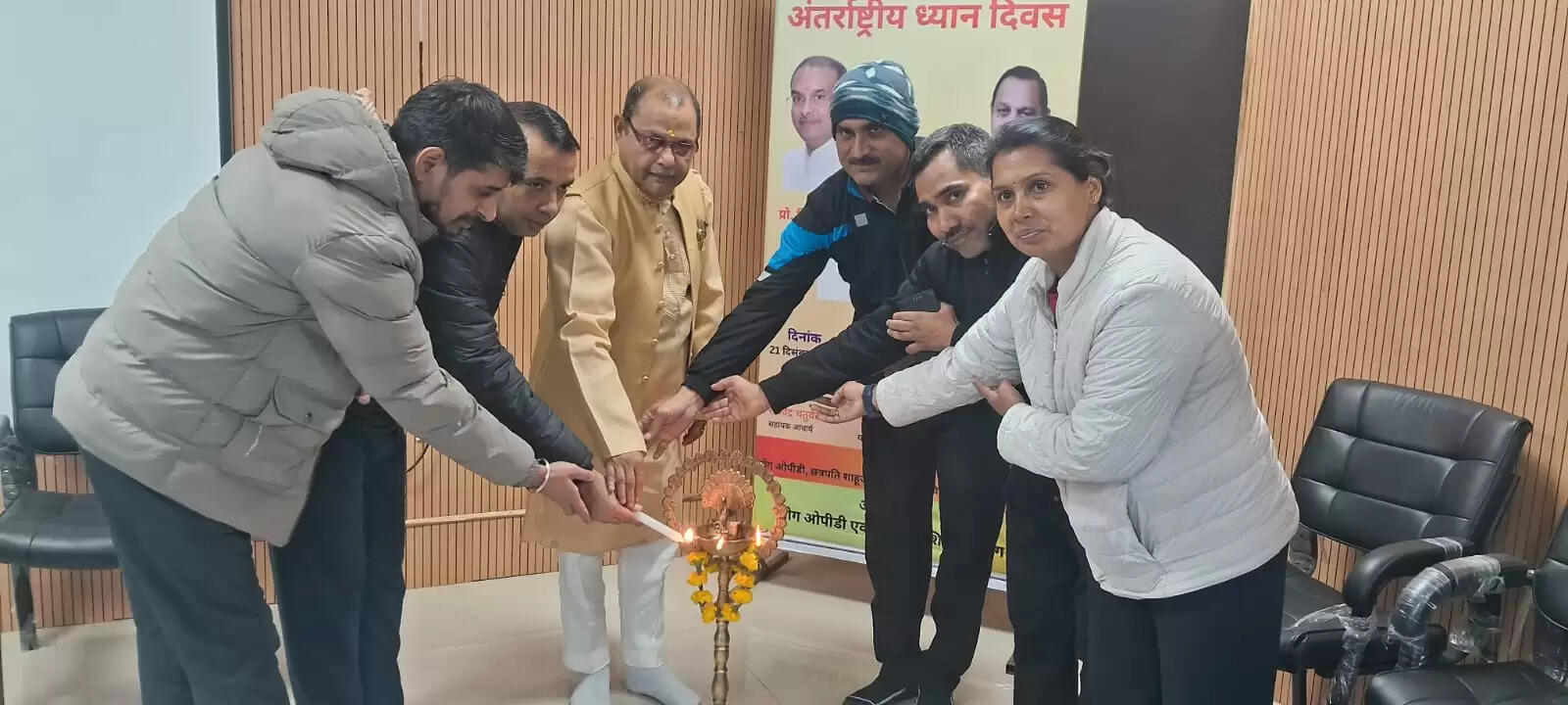 सीएसजेएमयू में मनाया गया द्वितीय अंतरराष्ट्रीय ध्यान दिवस, आध्यात्मिक और योगानुकूल वातावरण हुआ विनिर्मित