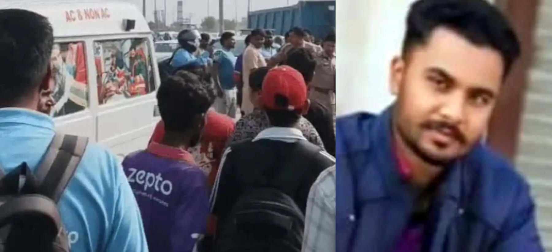 दिल्ली-जयपुर हाईवे पर गुरुग्राम में डंपर ने डिलीवरी बॉय को कुचला,कई घंटे सड़क जाम