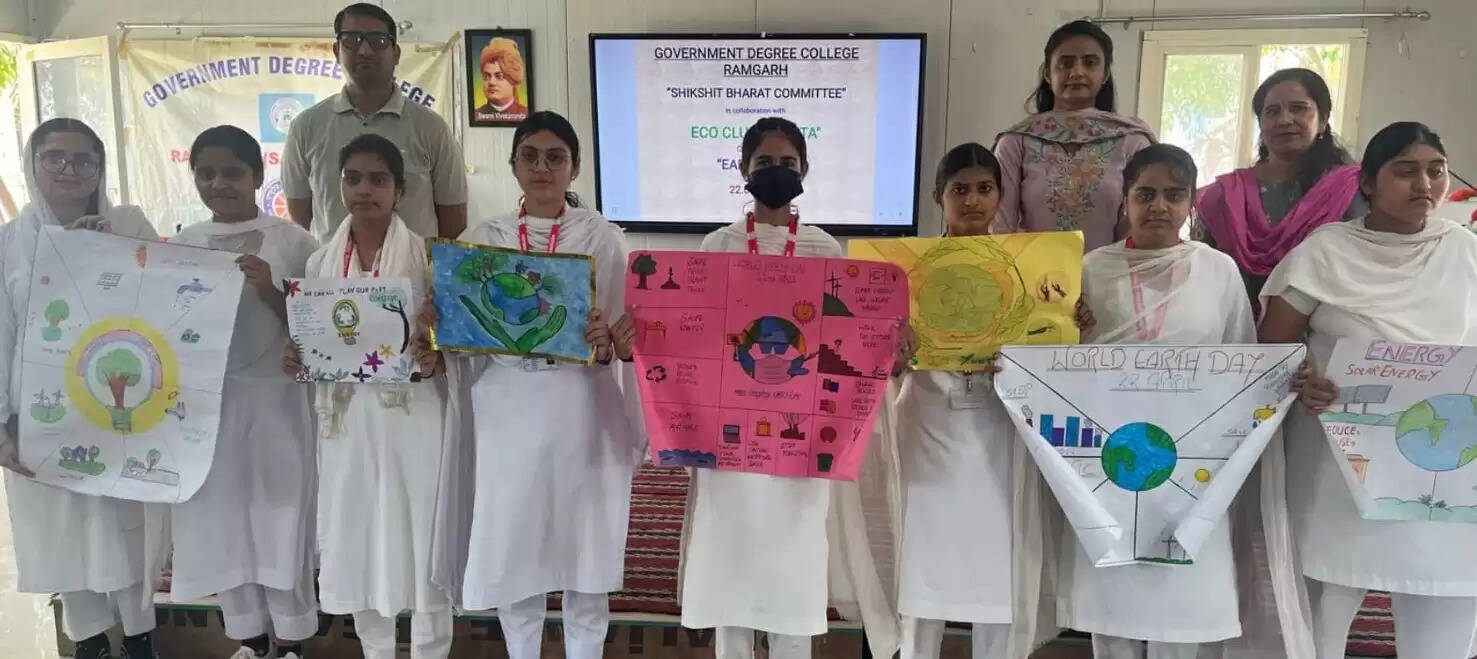 रचनात्मक और शैक्षिक गतिविधियों के साथ विश्व पृथ्वी दिवस मनाया