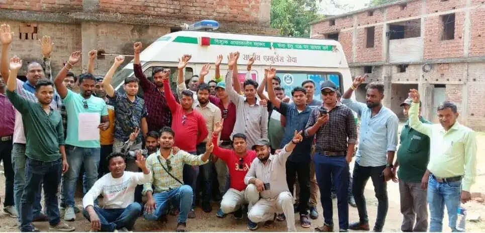 108 एंबुलेंस चालक गए हड़ताल पर, सांसत में मरीजों की जान