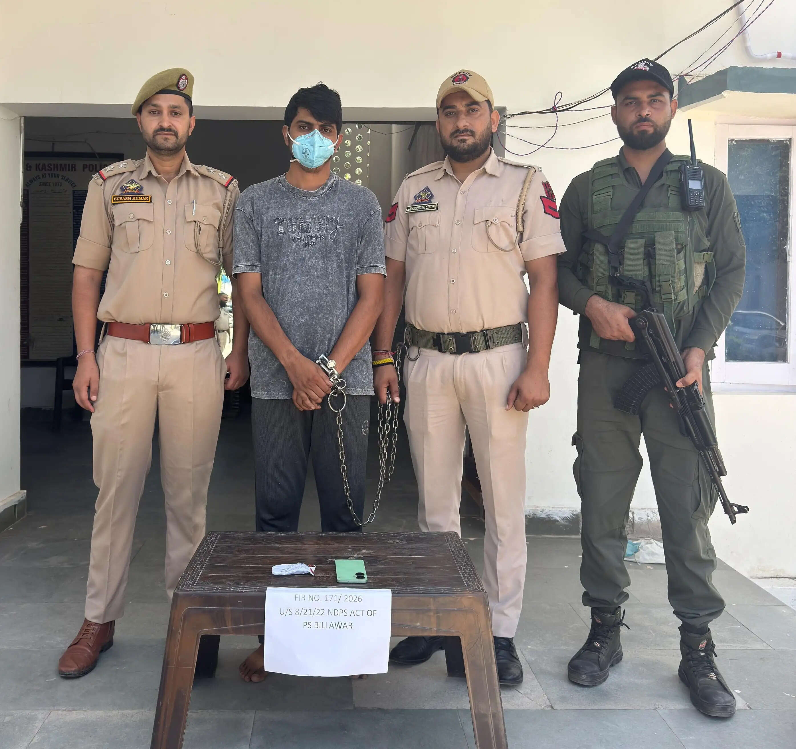 बिलावर में 9 ग्राम चिट्टे के साथ नशा तस्कर गिरफ्तार
