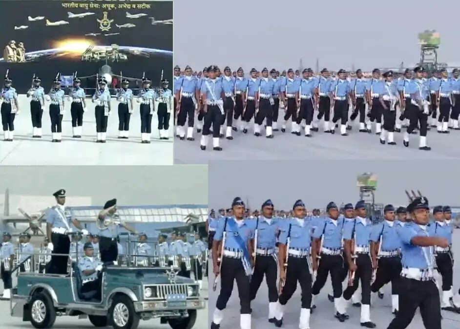 हिंडन एयरफोर्स स्टेशन पर 94वां एयरफोर्स डे समारोह, वायु सेना प्रमुख ने जवानों के पराक्रम की सराहना की