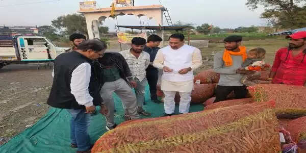 कृषि मंत्री&nbsp;कंषाना ने मटर की फसल का निरीक्षण कर किसानों से किया संवाद