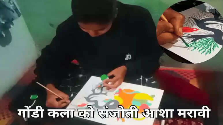 अनूपपुर: गोडी कला को जीवित रखने असतित्व की लडाई लडती आशा, मेहनत का नहीं मिलता मेहताना