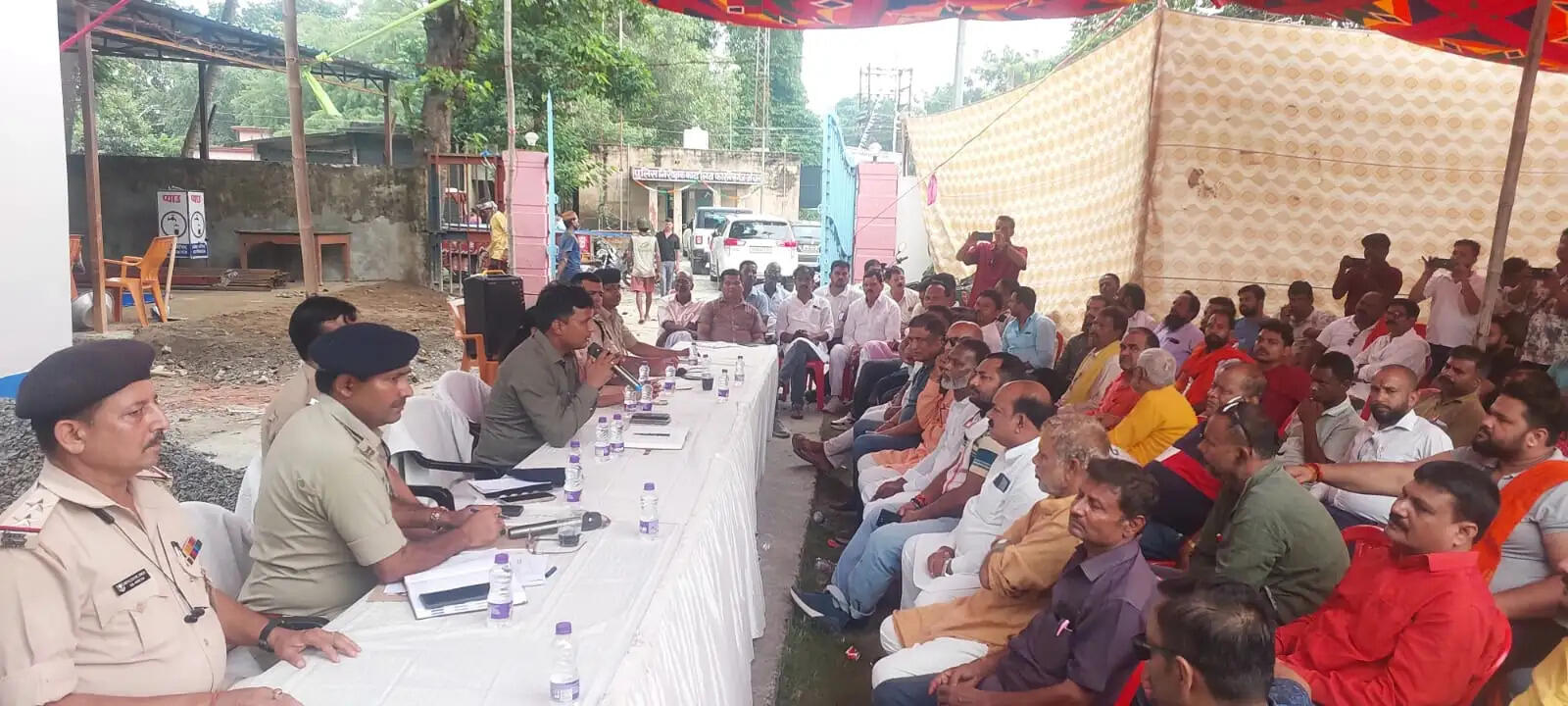 महावीरी झंडा शोभायात्रा जुलूस को लेकर शांति समिति की बैठक
