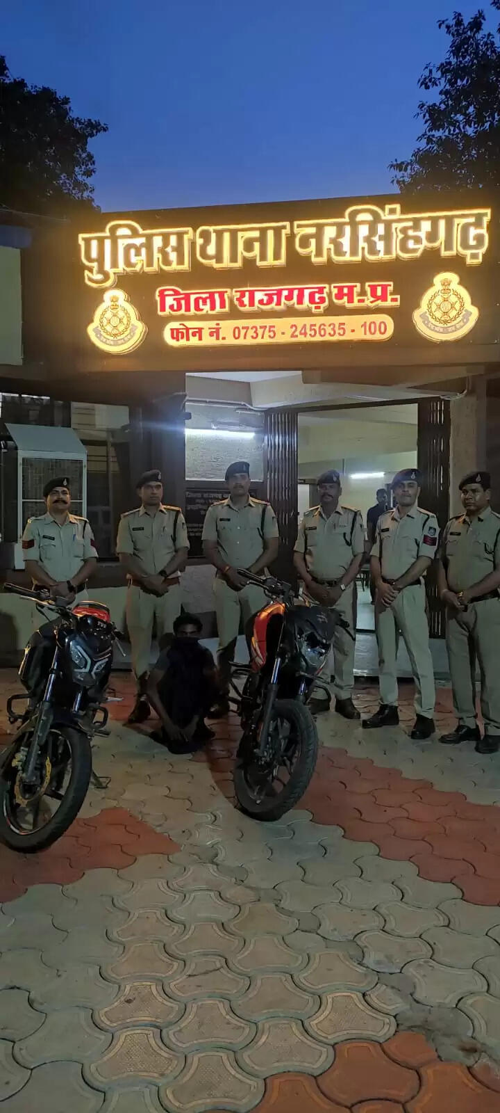 (अपडेट)राजगढ़ः शातिर वाहन चोर के कब्जे से दो कीमती बाइकें जब्त