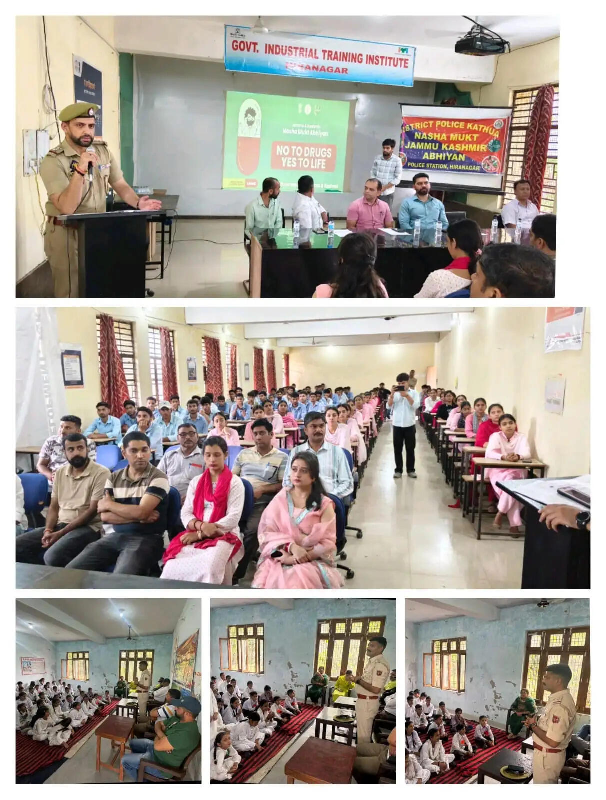 नशा मुक्त अभियान के तहत कठुआ पुलिस की बड़ी पहल, कई स्कूलों में चलाया जागरूकता अभियान