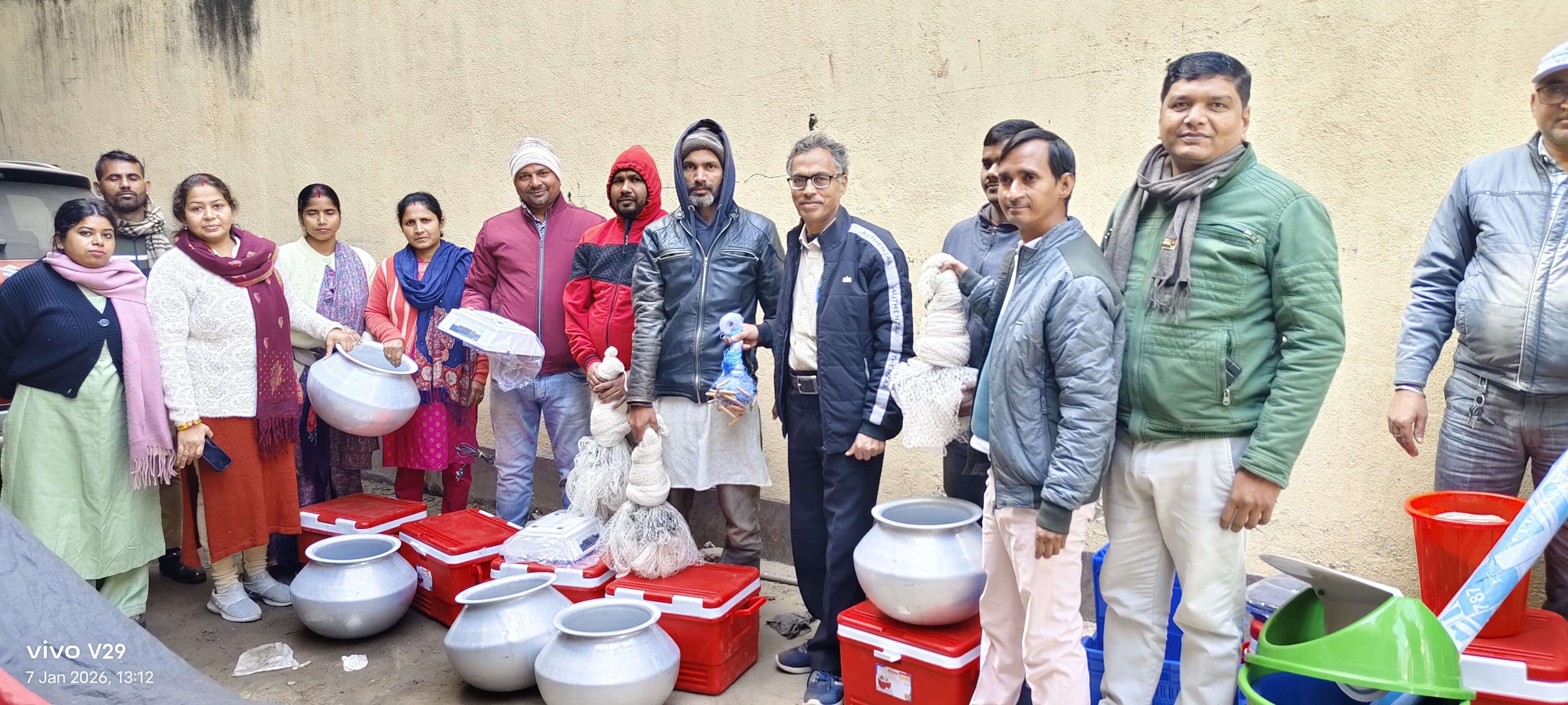 नालंदा जिले में किया गया मत्स्य लाभुकों को आवश्यक संसाधनों का वितरण