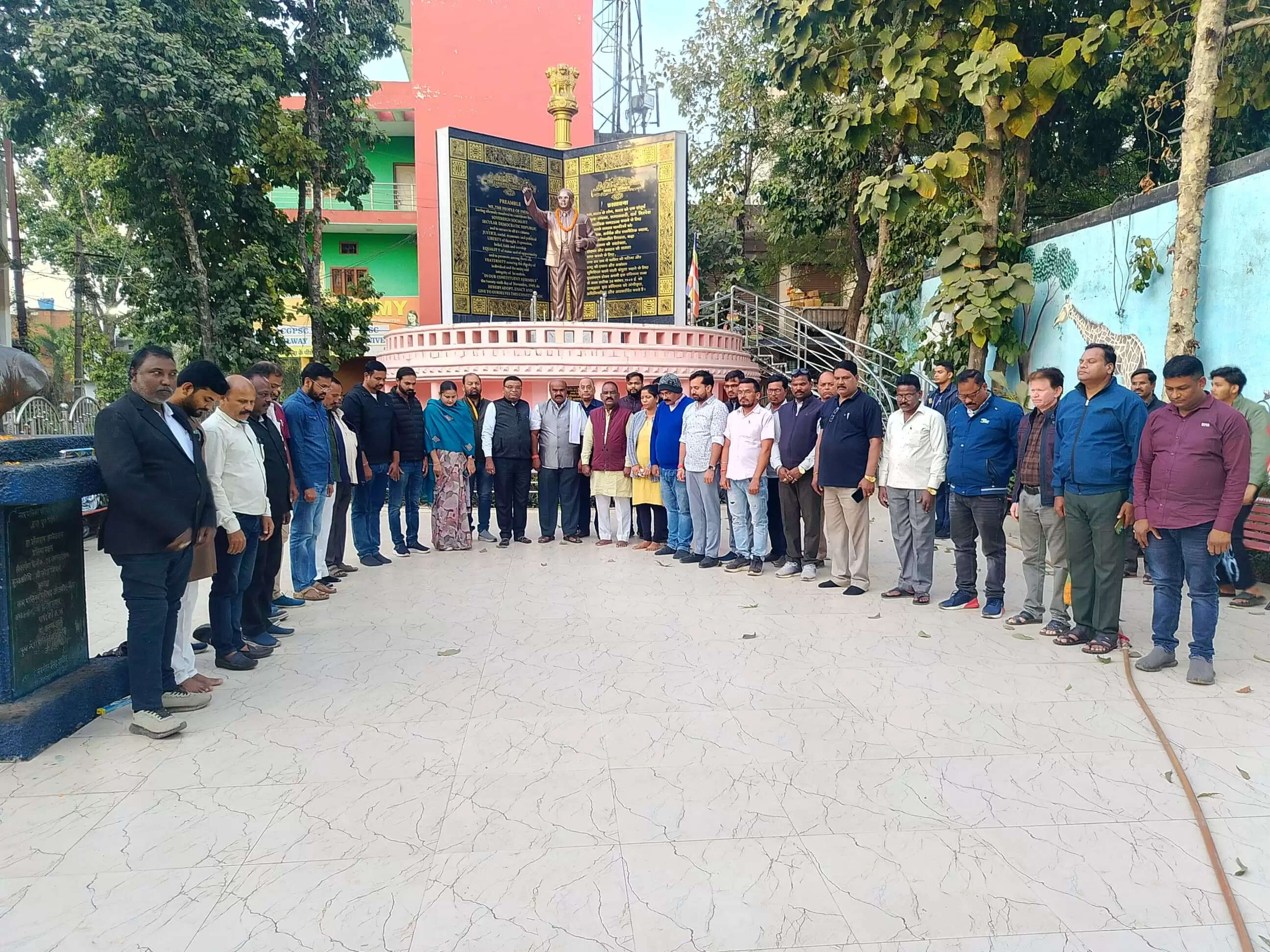 जांजगीर में कांग्रेसजनों ने श्रद्धा के साथ मनाया डॉ. अंबेडकर का महापरिनिर्वाण दिवस