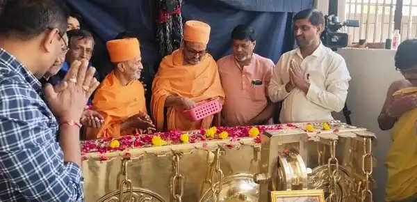 कर्णावती में तैयार हुआ है श्रीराम मंदिर का परिक्रमा स्तंभ