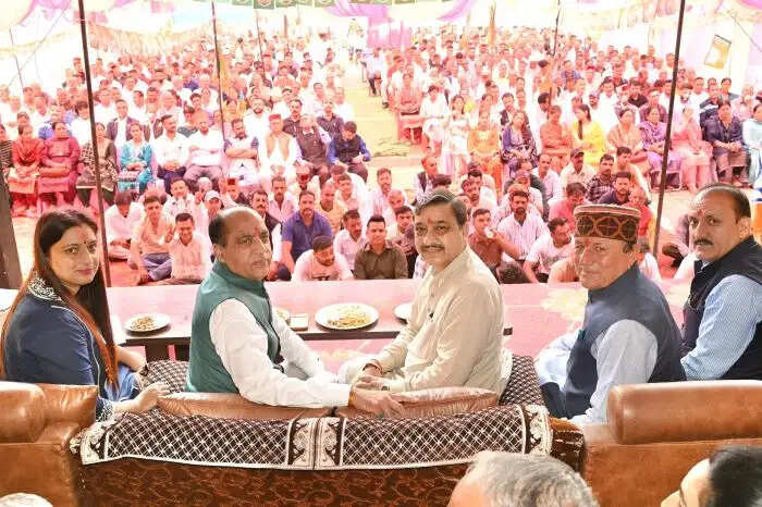 सिरमौर में जयराम ठाकुर का कांग्रेस सरकार पर निशाना, बाेले - किशाऊ बांध परियोजना माेदी सरकार की देन