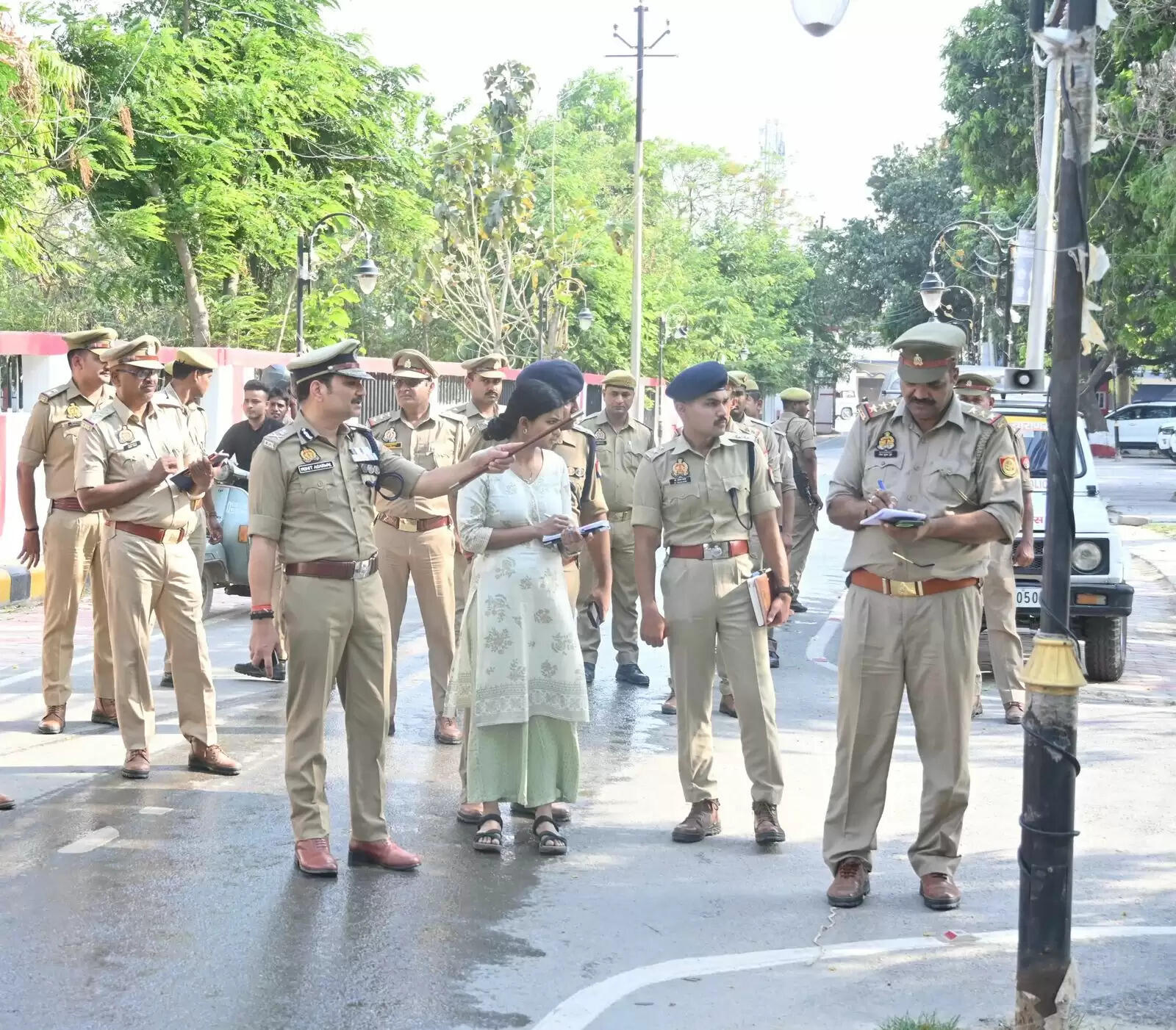 नई भर्ती हुए रिक्रूट आरक्षियों के प्रशिक्षण व आवासीय व्यवस्थाओं को सीपी ने परखा