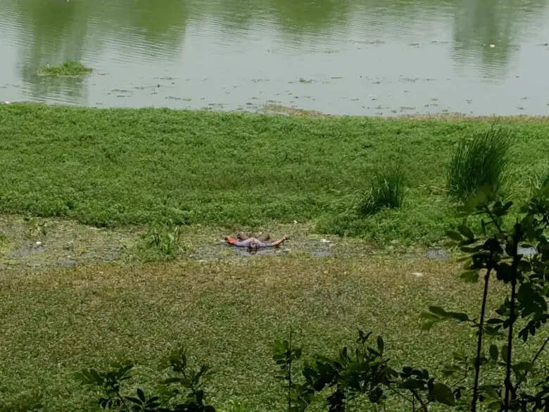 कोरबा रेलवे स्टेशन के पास पोखरी में मिला अज्ञात शव, क्षेत्र में दहशत