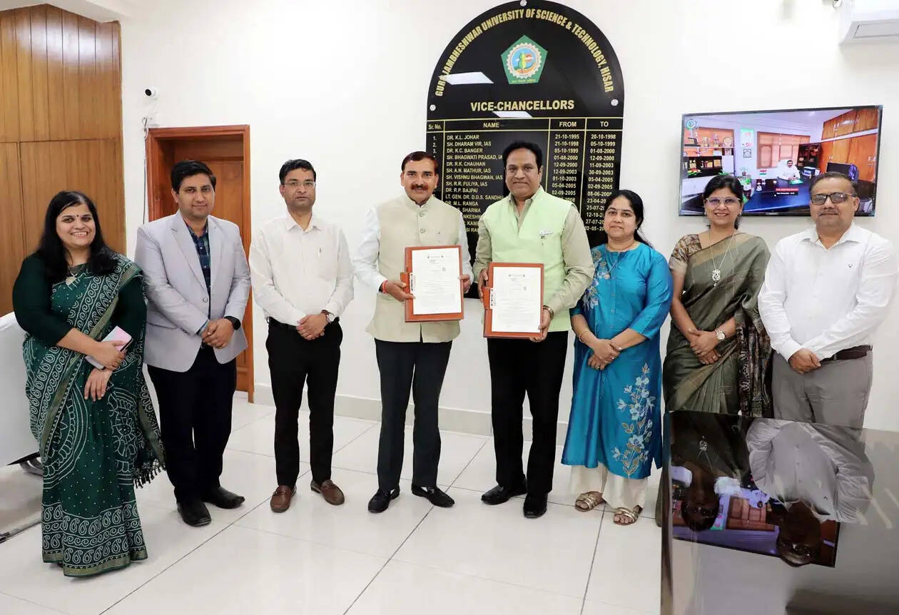 हिसार : गुजवि एवं कोड विद्या कंप्यूटर प्रौद्योगिकी अकादमी, फरीदाबाद के बीच हुआ एमओयू