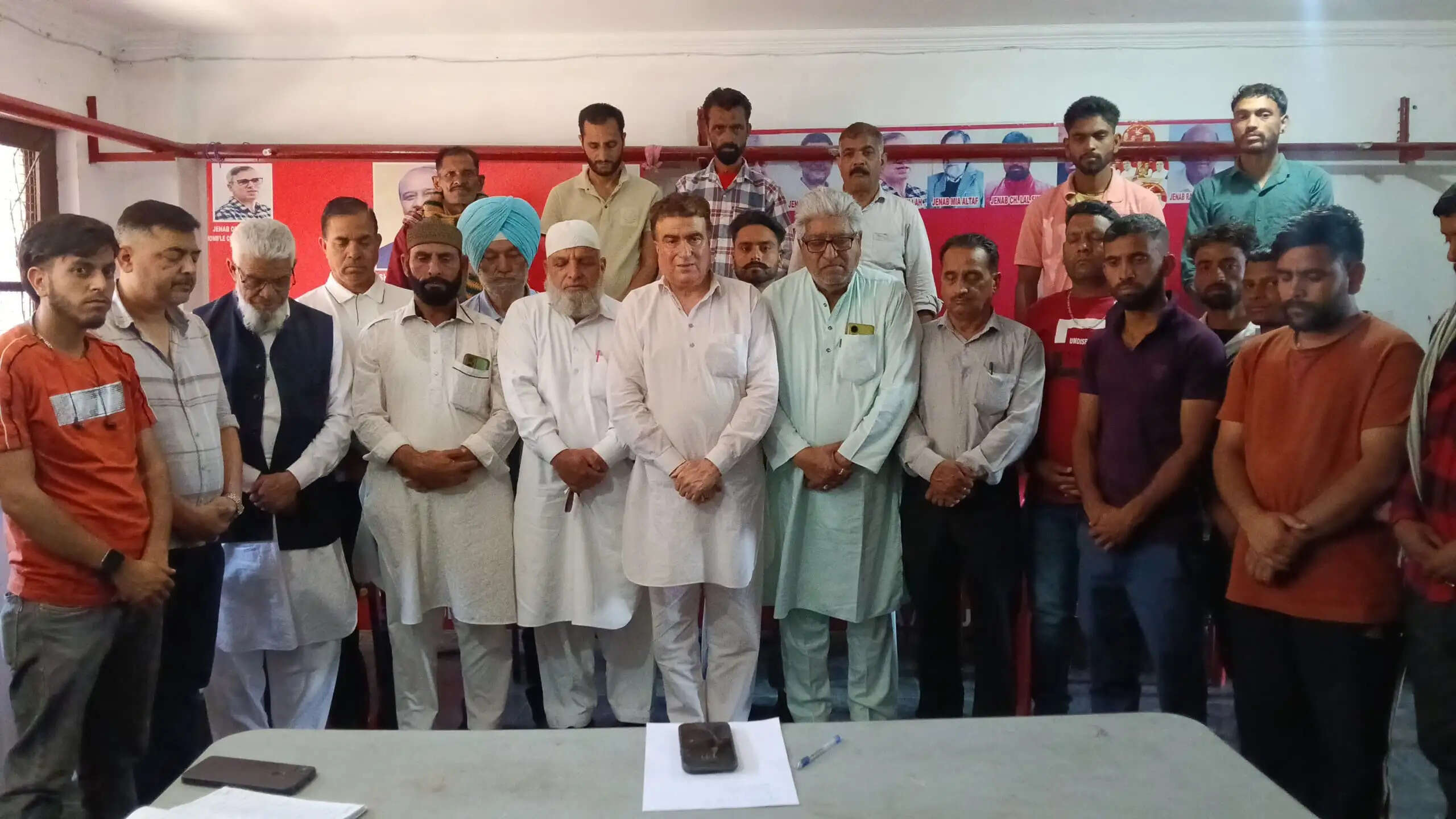 जेकेएनसी उधमपुर ने पहलगाम आतंकी हमले के पीड़ितों के लिए शोक सभा आयोजित की