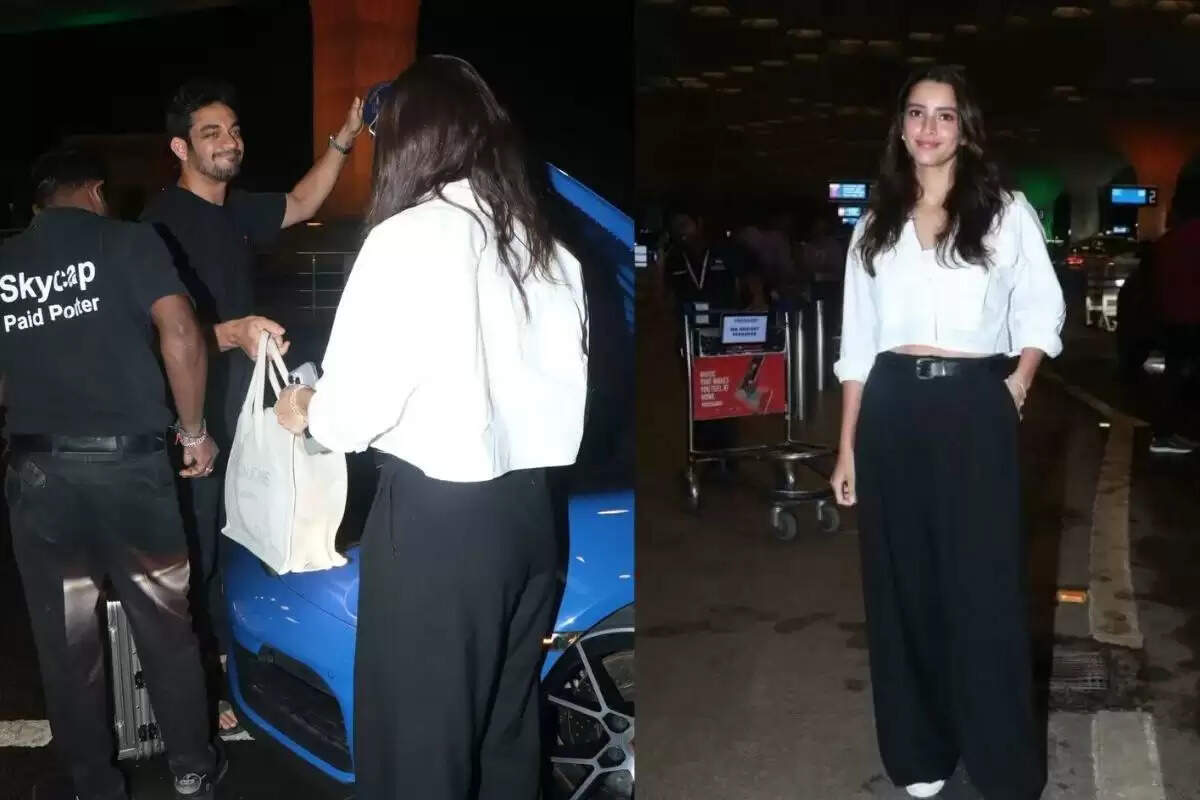 सैम मर्चेंट संग एयरपोर्ट पर नजर आईं तृप्ति डिमरी