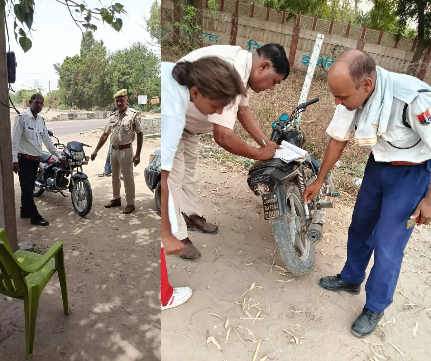 यातायात अभियान के दसवें दिन 9,703 वाहनों पर कार्रवाई, काली फिल्म और अवैध हूटर पर सख्ती