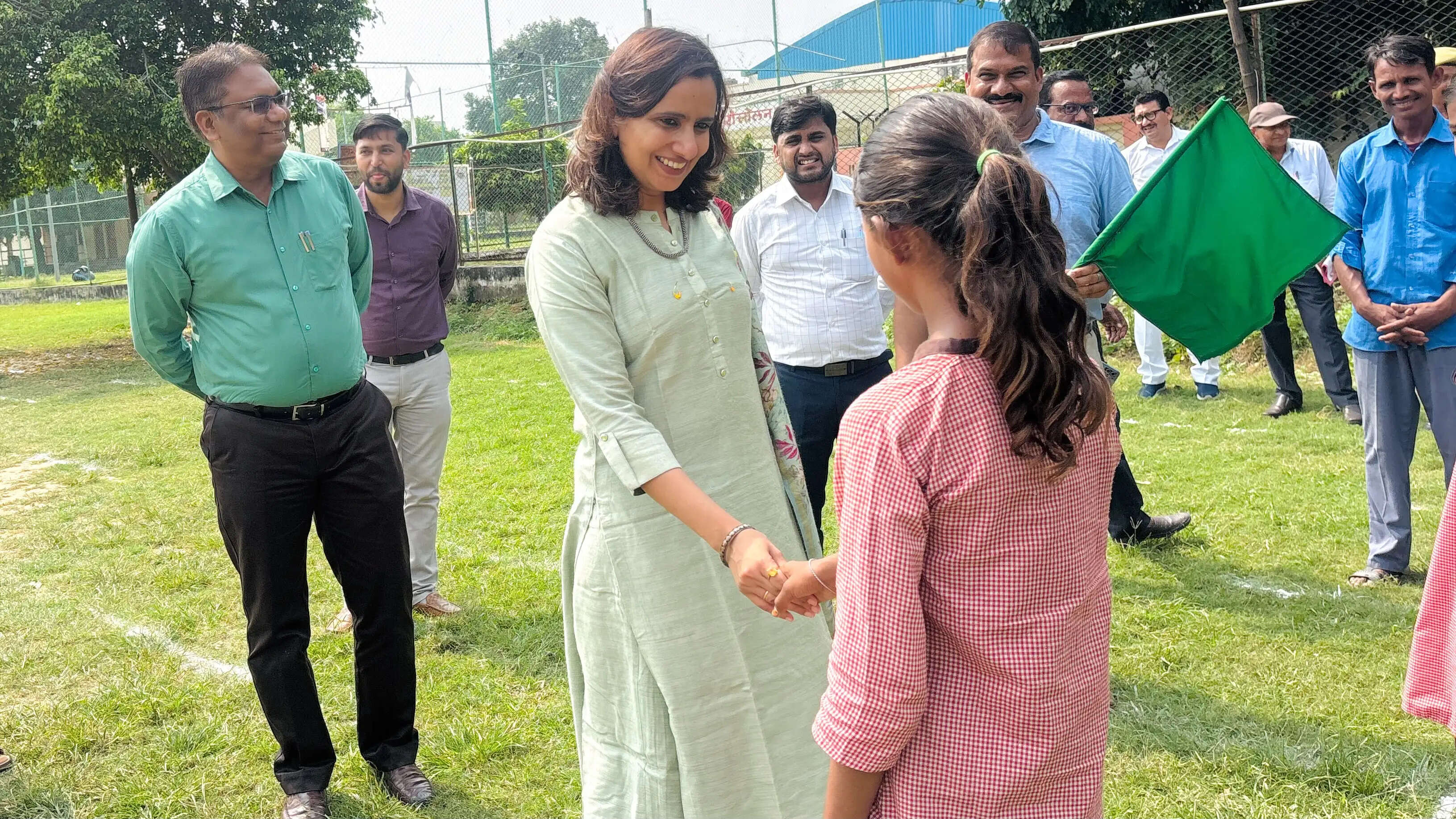 ब्रह्मदत्त द्विवेदी स्पोर्ट्स स्टेडियम में नशा मुक्ति जागरूकता अभियान