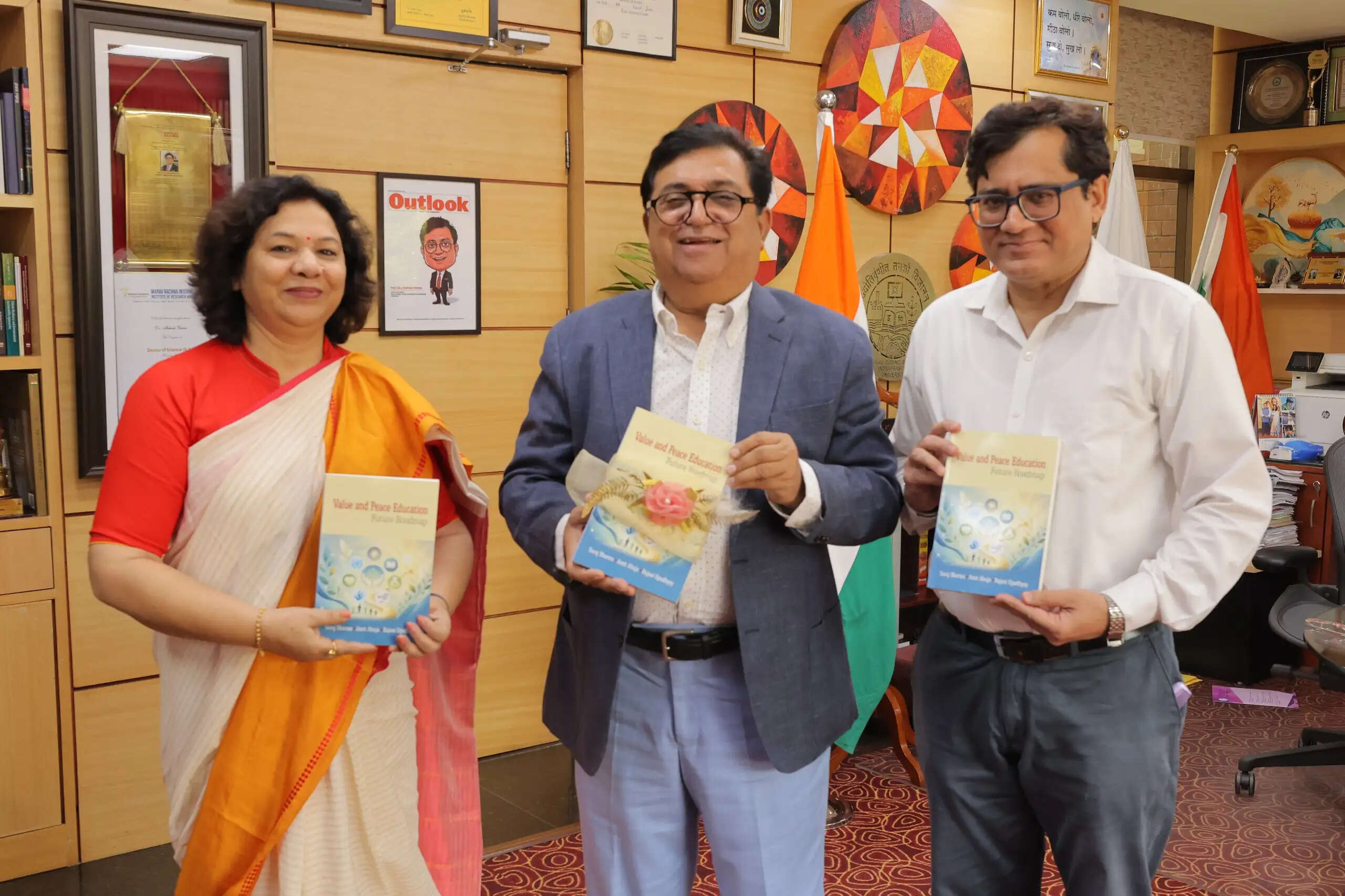 रांची विश्वविद्यालय की कुलपति प्रो. सरोज शर्मा की पुस्तक “वैल्यू एंड पीस एजुकेशन” का विमोचन