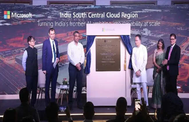 माइक्रोसॉफ्ट ने हैदराबाद में शुरू किया भारत का चौथा क्लाउड क्षेत्र