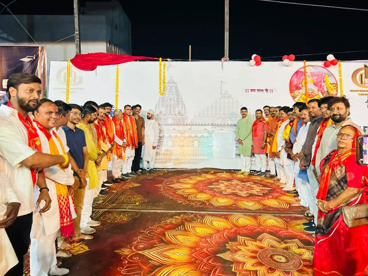 राजगढ़ः मंत्री पंवार ने किया उद्यान का लोकार्पण, मंदिर के भव्य विस्तार के नक्शे का अनावरण