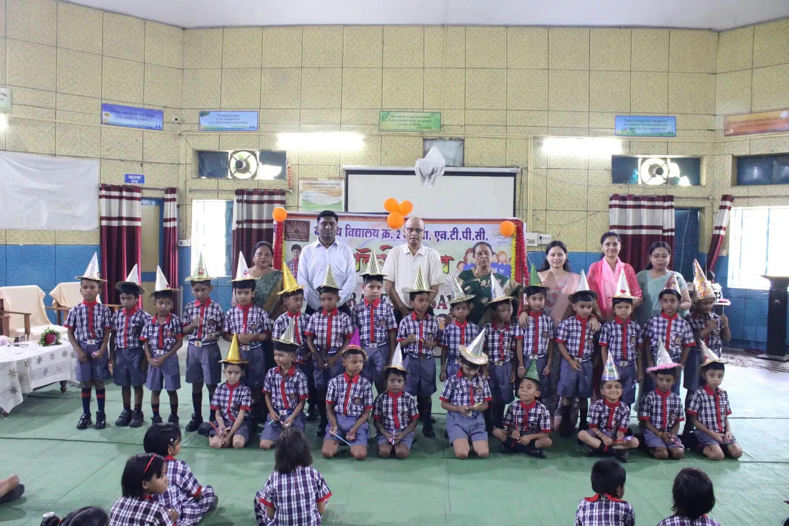 केंद्रीय विद्यालय एनटीपीसी में कक्षा एक के नन्हें मुन्नों का हुआ भव्य स्वागत