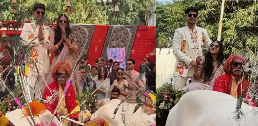 उज्‍जैन : बैलगाड़ी से पहुंचे दूल्हा-दुल्हन, मुख्‍यमंत्री डॉ. यादव के बेटे अभिमन्यु की शादी की रस्मों में दिखा देसी रंग