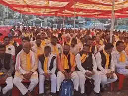 भोपाल में रजक समाज का&nbsp;प्रदर्शन, पूरे प्रदेश में एससी दर्जा लागू करने की मांग