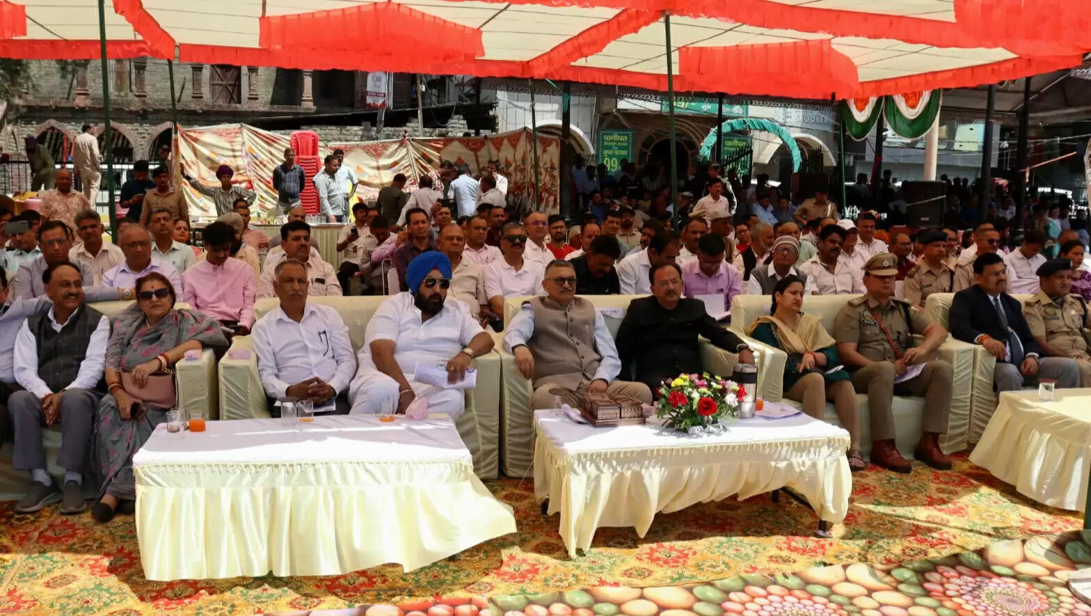 उद्योग मंत्री हर्षवर्धन चौहान ने की नाहन चौगान में की जिला स्तरीय हिमाचल दिवस की अध्यक्षता