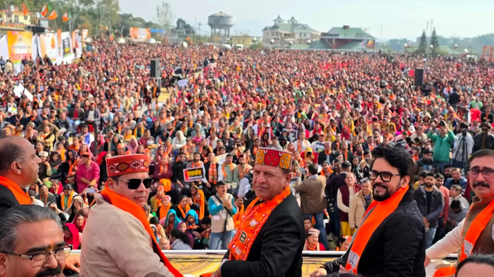 कांग्रेस सरकार के खिलाफ भाजपा का जोरावर में जोरदार हमला