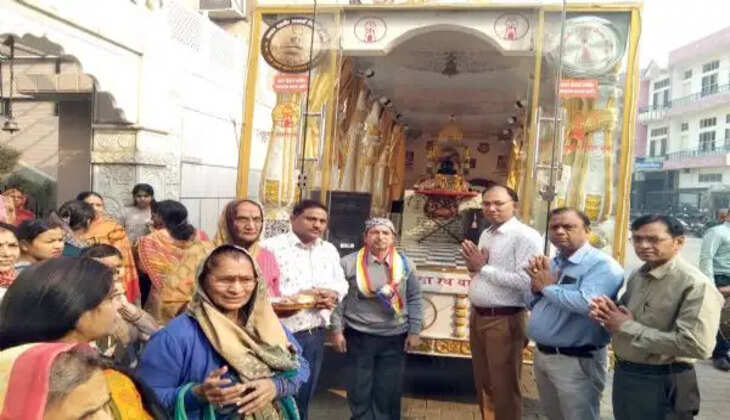 जींद: जीवों पर दया का संदेश लेकर सफीदों पहुंची भगवान महावीर रथयात्रा