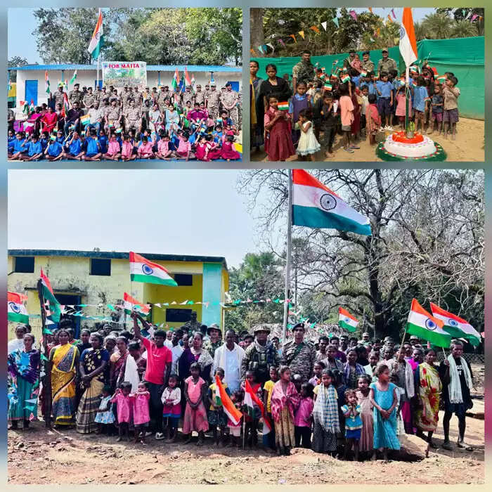 छत्तीसगढ़ के बस्तर संभाग के 41 गांव में पहली बार गणतंत्र दिवस पर फहरा तिरंगा