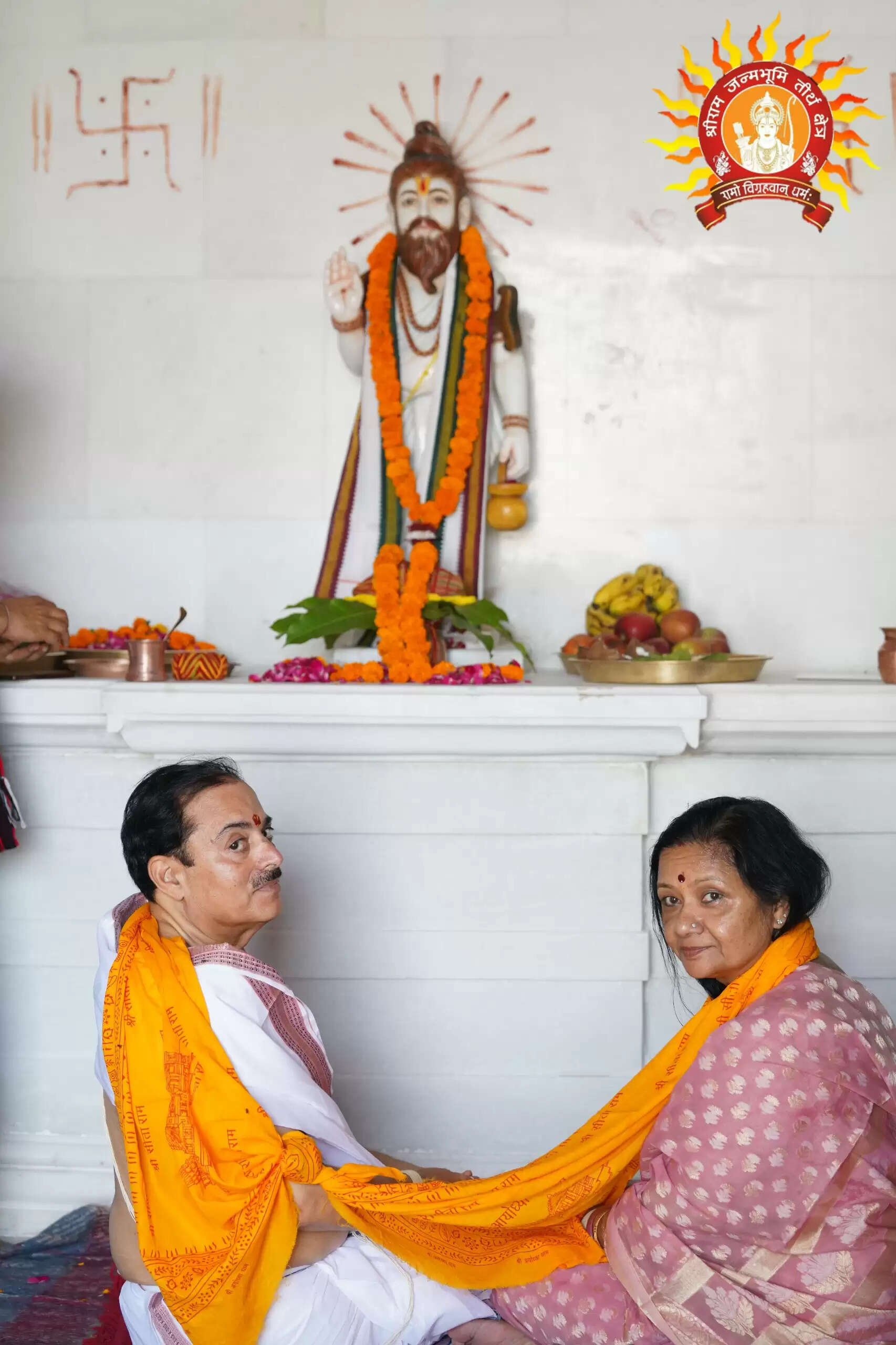 श्रीराम जन्मभूमि परिसर में सप्तमंडप निर्माण कार्य पूरा, महर्षि अगस्त्य की मूर्ति स्थापित